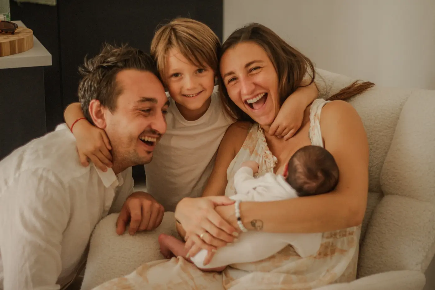Aperçu d'une photographie de famille.